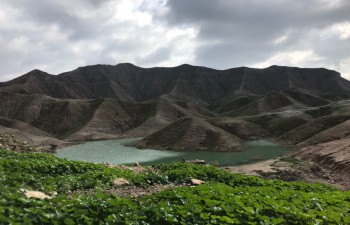 Mountain landscape near the mine site